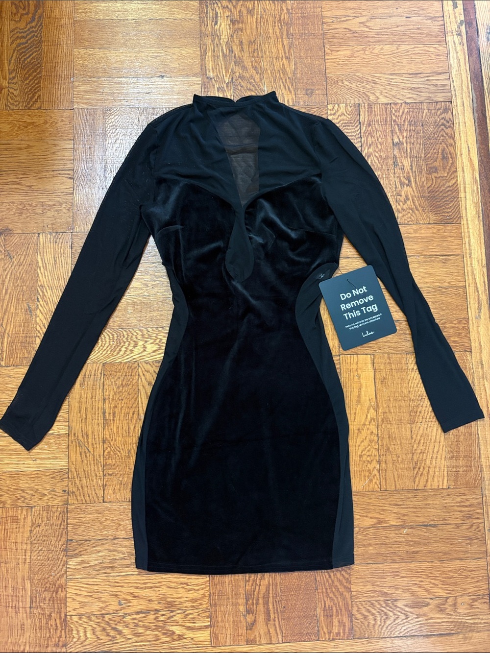 Black Sheer Mini Dresss